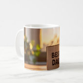 Bester Papa Kaffeebecher - Vatertagsgeschenk Kaffeetasse (Vorderseite Links)