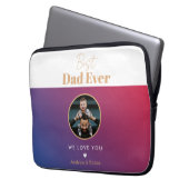 Bester Papa Laptopschutzhülle (Vorderseite Links)