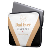 Bester Papa Laptopschutzhülle (Vorderseite Links)