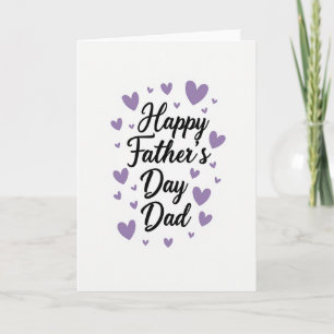 Bester Papa Lavendel Herz Karte