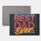 Bester Papa Magnet (Vorderseite/Rückseite)