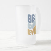 Bester Papa Mattglas Bierglas (VorderseiteRechts)