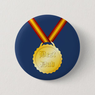 Bester Papa-Medaille zum Vatertag Button