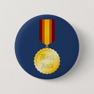 Bester Papa Medaillen-Broche zum Vatertag Button