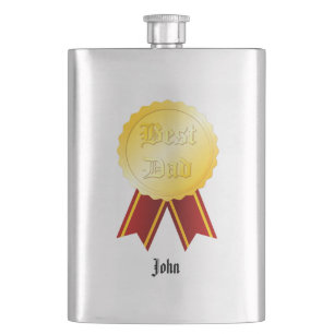 Bester Papa Medaillenband Vatertag Flachmann