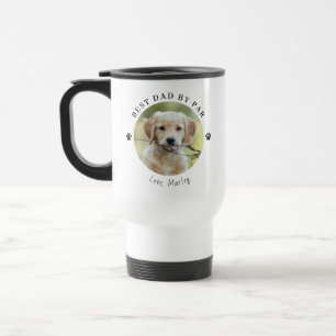 Bester Papa Mit Eigenem Hund Foto Reisebecher