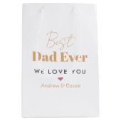 Bester Papa Mittlere Geschenktüte (Vorderseite)