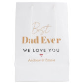 Bester Papa Mittlere Geschenktüte (Rückseite)