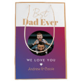 Bester Papa Mittlere Geschenktüte (Vorderseite)