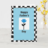 Bester Papa modernes Design Karte (Gelbe Blume)