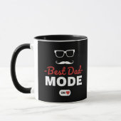 Bester Papa-Modus On Tasse | Lustiges Papa-Geschen (Links)