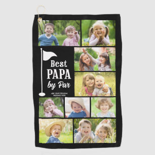 BESTER PAPA NACH PAR 9 Fotocollage Golfhandtuch