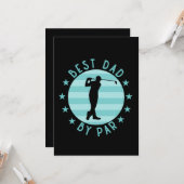 Bester Papa nach Par Golfing Vater Geschenk Karte (Vorderseite/Rückseite Beispiel)