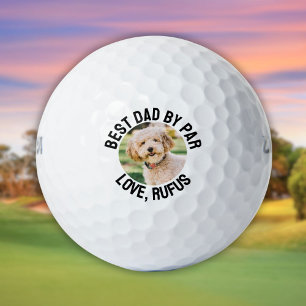 Bester Papa nach Par Hund Foto Golfball