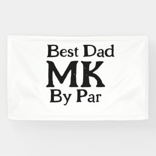 Bester Papa nach Par Monogramm Vater Tag einfache  Banner