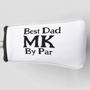 Bester Papa nach Par Monogramm Vater Tag einfache  Golf Headcover
