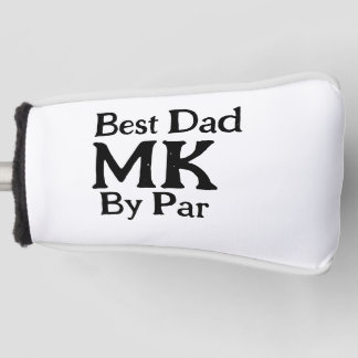 Bester Papa nach Par Monogramm Vater Tag einfache  Golf Headcover
