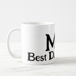 Bester Papa nach Par Monogramm Vater Tag einfache  Kaffeetasse