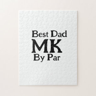 Bester Papa nach Par Monogramm Vater Tag einfache Puzzle