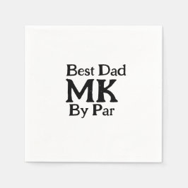 Bester Papa nach Par Monogramm Vater Tag einfache  Serviette