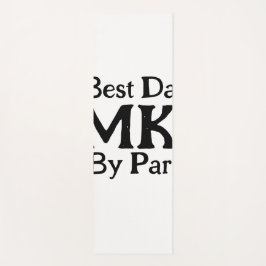 Bester Papa nach Par Monogramm Vater Tag einfache  Yogamatte