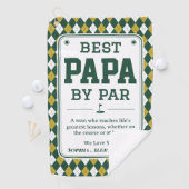 Bester Papa nach Par Personalized Golf Handtuch Ge (Insitu)