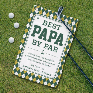 Bester Papa nach Par Personalized Golf Handtuch Ge