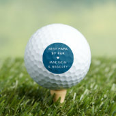 Bester Papa nach Par Persönlicher Name Golfball (Insitu T-Shirt)