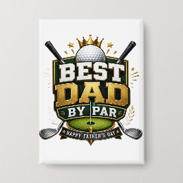 „Bester Papa nach Par“ Thema Button