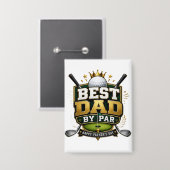 „Bester Papa nach Par“ Thema Button (Vorderseite/Rückseite)