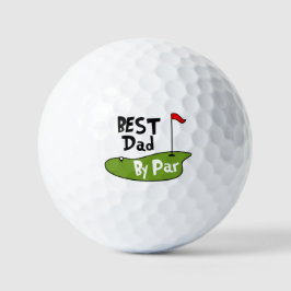 Bester Papa nach Par-Vorgabe Personalisierter Name Golfball