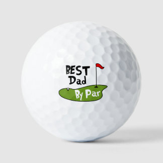 Bester Papa nach Par-Vorlage personalisierter Name Golfball