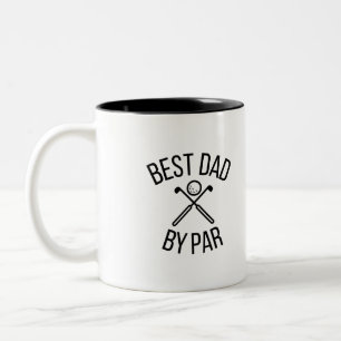 Bester Papa nach Par Zweifarbige Tasse