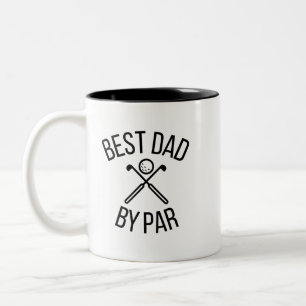 Bester Papa nach Par Zweifarbige Tasse