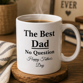 Bester Papa ohne Frage Vatertag Kaffeetasse