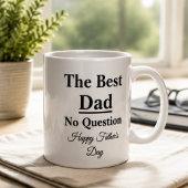 Bester Papa ohne Frage Vatertag Kaffeetasse