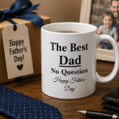 Bester Papa ohne Frage Vatertag Kaffeetasse