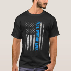 Bester Papa Papa Ever Amerikanische Flagge Vintage T-Shirt