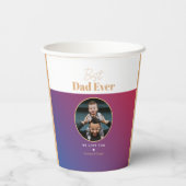 Bester Papa Pappbecher (Rückseite)