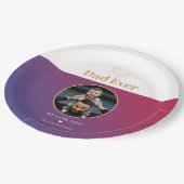 Bester Papa Pappteller (Schrägansicht)