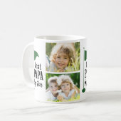 Bester Papa, Par 4 Foto-Collage Golf Kaffeetasse (Vorderseite Links)