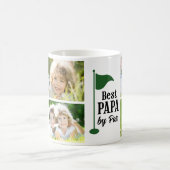 Bester Papa, Par 4 Foto-Collage Golf Kaffeetasse (Mittel)