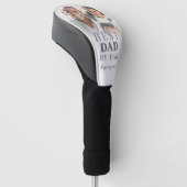 Bester Papa Par Foto Vater Golf Headcover (angewinkelt)