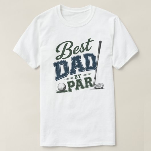 Bester Papa Par Funny Golf T-Shirt (Design vorne)