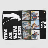 Bester Papa Par Golf mit benutzerdefinierten 6 Fot Golfhandtuch (Horizontal)