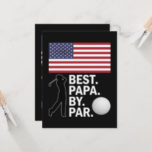 Bester Papa Par Golf Papa Vater-Tag Golf Einladung