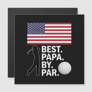 Bester Papa Par Golf Papa Vater-Tag Golf Magnetkarte