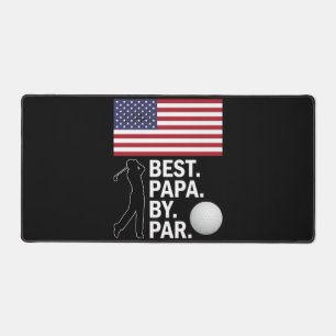 Bester Papa Par Golf Papa Vater-Tag Golf Schreibtischunterlage