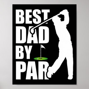 Bester Papa Par Lustiger Golf Vater-Tag Daddy  Poster