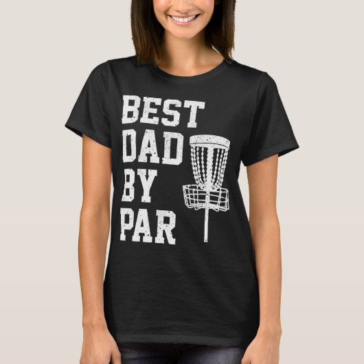Bester Papa Par-lustiges Disc-Golf-Geschenk T-Shirt (Vorderseite)